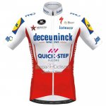 Deceuninck Quick Step Ropa Ciclismo Culotte Corto 2020 Mangas Cortas Blanco Rojo5