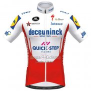 Deceuninck Quick Step Ropa Ciclismo Culotte Corto 2020 Mangas Cortas Blanco Rojo5