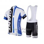 Giant Ropa Ciclismo Culotte Corto 2018 Hombre Mangas Cortas Blanco Azul Negro