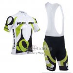 Pearl Izumi Ropa Ciclismo Culotte Corto 2013 Hombre Mangas Cortas Blanco y Verde