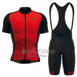 Ale Ropa Ciclismo Culotte Corto 2016 Hombre Mangas Cortas Rojo y Negro