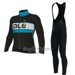 Ale Ropa Ciclismo Culotte Largo 2017 Hombre Mangas Largas Bering Azul Claro y Negro