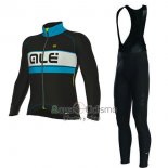 Ale Ropa Ciclismo Culotte Largo 2017 Hombre Mangas Largas Bering Azul Claro y Negro