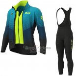 Ale Ropa Ciclismo Culotte Largo 2020 Hombre Mangas Largas Azul Claro AMarillo