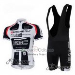 Bmc Ropa Ciclismo Culotte Corto 2011 Mangas Cortas Blanco y Negro