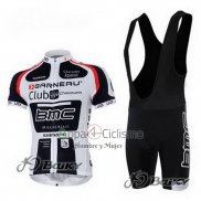 Bmc Ropa Ciclismo Culotte Corto 2011 Mangas Cortas Blanco y Negro