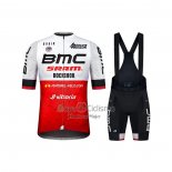 Bmc Ropa Ciclismo Culotte Corto 2021 Mangas Cortas Blanco Rojo
