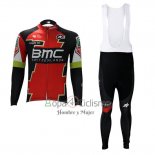 Bmc Ropa Ciclismo Culotte Largo 2017 Mangas Largas Rojo y Verde