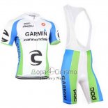 Cannondale Ropa Ciclismo Culotte Corto 2015 Hombre Mangas Cortas Verde y Blanco