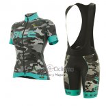 Ale Graphics Prr Camo Ropa Ciclismo Culotte Corto 2017 Mujer Mangas Cortas Azul Claro