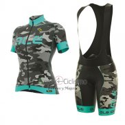 Ale Graphics Prr Camo Ropa Ciclismo Culotte Corto 2017 Mujer Mangas Cortas Azul Claro