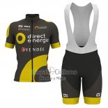 Direct Energie Ropa Ciclismo Culotte Corto 2017 Hombre Mangas Cortas Brown