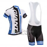 Giant Ropa Ciclismo Culotte Corto 2013 Hombre Mangas Cortas Blanco y Azur