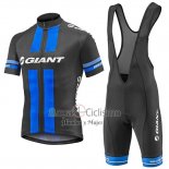 Giant Ropa Ciclismo Culotte Corto 2016 Hombre Mangas Cortas Negro y Azul