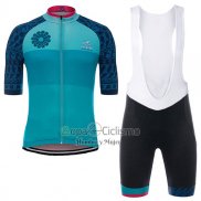 Giro d'Italia Ropa Ciclismo Culotte Corto 2017 Hombre Mangas Cortas Sardegna Azul Claro
