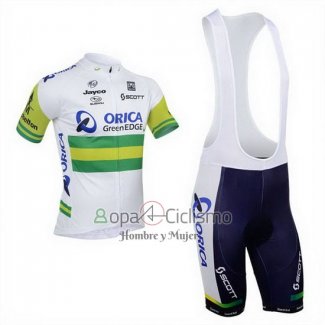 Orica Verdeedge Ropa Ciclismo Culotte Corto 2013 Mangas Cortas Blanco