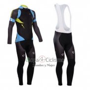 Pearl Izumi Ropa Ciclismo Culotte Largo 2014 Hombre Mangas Largas Negro y Azur