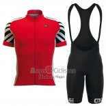 Ale Ropa Ciclismo Culotte Corto 2016 Hombre Mangas Cortas Rojo y Blanco