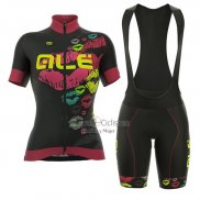 Ale Ropa Ciclismo Culotte Corto 2018 Hombre Mangas Cortas Negro Rosa
