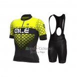 Ale Ropa Ciclismo Culotte Corto 2021 Hombre Mangas Cortas AMarillo(5)