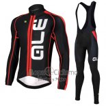 Ale Ropa Ciclismo Culotte Largo 2016 Hombre Mangas Largas Rojo y Azul