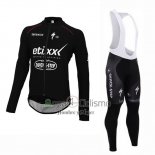 Etixx Quick Step Ropa Ciclismo Culotte Largo 2015 Mangas Largas Ettix Quick Step Negro y Blanco