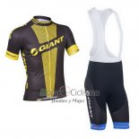 Giant Ropa Ciclismo Culotte Corto 2013 Hombre Mangas Cortas Negro y AMarillo