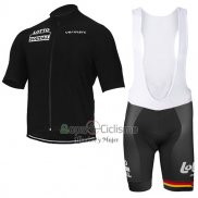 Lotto Soudal Ropa Ciclismo Culotte Corto 2017 Mangas Cortas Negro