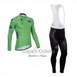 Tour DE Francia Ropa Ciclismo Culotte Largo 2014 Hombre Mangas Largas Vede Militare