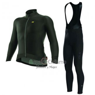 Ale Camo Ropa Ciclismo Culotte Largo 2017 Hombre Mangas Largas ALE Gorrao Nord Negro