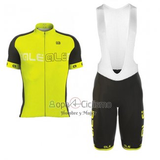 Ale Excel Ropa Ciclismo Culotte Corto 2017 Hombre Mangas Cortas Luz AMarillo