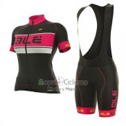 Ale Graphics Prr Bermuda Ropa Ciclismo Culotte Corto 2017 Mujer Mangas Cortas Rosa y Negro