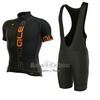 Ale Graphics Prr Nominal Ropa Ciclismo Culotte Corto 2017 Hombre Mangas Cortas Naranja y Negro
