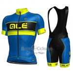 Ale Ropa Ciclismo Culotte Corto 2017 Hombre Mangas Cortas Azul y AMarillo