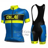 Ale Ropa Ciclismo Culotte Corto 2017 Hombre Mangas Cortas Azul y AMarillo