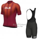 Ale Ropa Ciclismo Culotte Corto 2022 Hombre Mangas Cortas Rojo