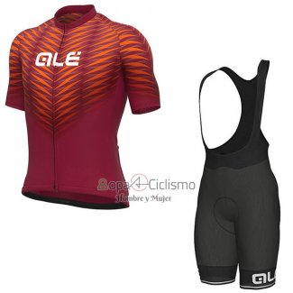 Ale Ropa Ciclismo Culotte Corto 2022 Hombre Mangas Cortas Rojo