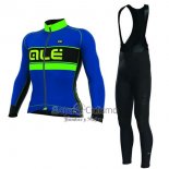 Ale Ropa Ciclismo Culotte Largo 2017 Hombre Mangas Largas Bering Azul y Verde