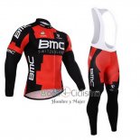 Bmc Ropa Ciclismo Culotte Largo 2015 Mangas Largas Negro y Rojo