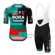 Bora-hansgrone Ropa Ciclismo Culotte Corto 2023 Mangas Cortas Verde Rojo2
