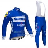 Deceuninck Quick Step Ropa Ciclismo Culotte Largo 2019 Mangas Largas Azul Blanco