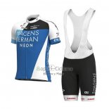 Hagens Berman Axeon Ropa Ciclismo Culotte Corto 2020 Men Mangas Cortas Azule Blanco