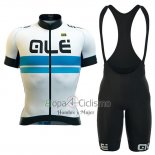 Ale Ropa Ciclismo Culotte Corto 2016 Hombre Mangas Cortas Blanco y Azul