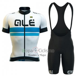 Ale Ropa Ciclismo Culotte Corto 2016 Hombre Mangas Cortas Blanco y Azul