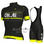 Ale Ropa Ciclismo Culotte Corto 2018 Hombre Mangas Cortas Negro y AMarillo