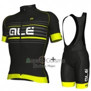 Ale Ropa Ciclismo Culotte Corto 2018 Hombre Mangas Cortas Negro y AMarillo