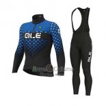 Ale Ropa Ciclismo Culotte Largo 2020 Hombre Mangas Largas Azul Negro