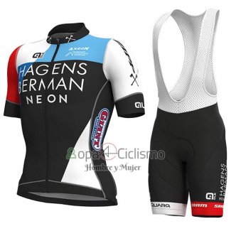 Axeon PRS Ropa Ciclismo Culotte Corto 2018 Men Mangas Cortas Negro Rojo