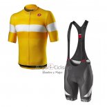 Castelli Ropa Ciclismo Culotte Corto 2021 Hombre Mangas Cortas AMarillo