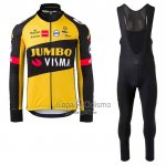 Jumbo Visma Ropa Ciclismo Culotte Largo 2021 Mangas Largas Negro AMarillo
